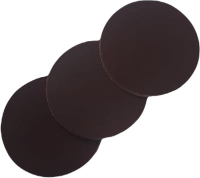 Leren Onderzetters | Luxe Onderzetters Voor Glazen | Set van 9 stuks | 100% Echt Leer | Kleur: Donker Bruin