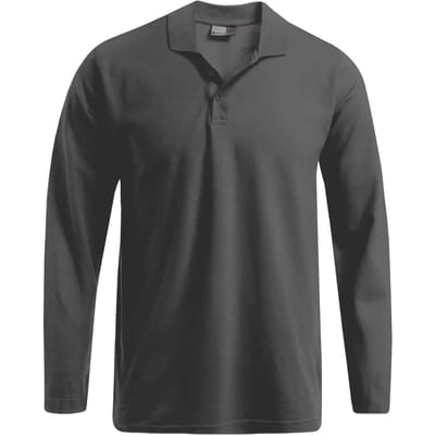 Promodoro Men´s Heavy Polo Long Sleeve E4600 - STEEL GRAY - S