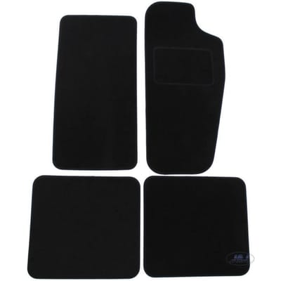 Tapis De Sol Noir Velours - J&J AUTOMOTIVE - Jeep Cherokee 1988-2001 - Sur Mesure - Antidérapant - Imperméable noir