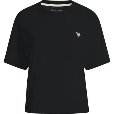 T-shirt Guess W4YI05 K8HM0 BOXY MINI TRIANG TEE-JBLK BLACK