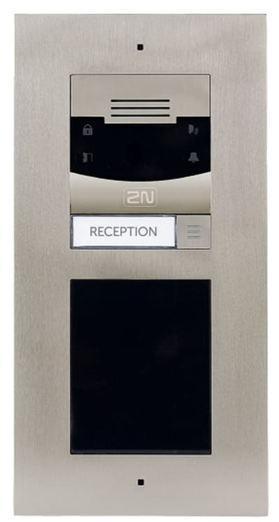DEURINTERCOM - 1 druktoets / button - camera - deuropener-relais - opbouw - VoIP/IP/SIP - 2N Helios IP Verso - uitbreidbaar - video parlofoon
