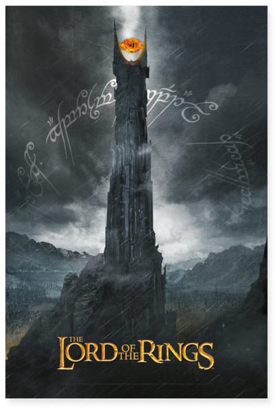The Lord Of The Rings De Duistere Toren Van Sauron Poster 60x90 cm