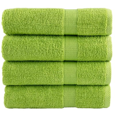 vidaXL - Badhanddoeken - SOLUND - 4 - st - 600 - g/m² - 70x140 - cm - appelgroen