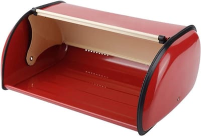Brood Container - Broodtrommel Metaal - Keuken Opbergen - Grote Capaciteit - 345 x 23 x 145 cm - Rood