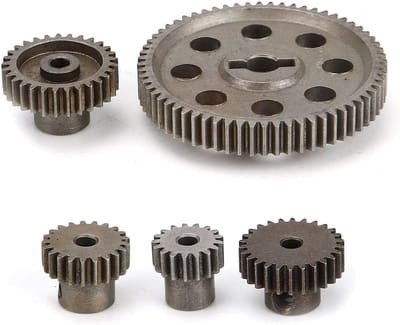 Metalen Spur Gear voor RC Auto's - Differential Gear 64T 17T 21T 26T 29T - Geschikt voor HSP Brontosaurus 1:10 en 1:18 Trucks, Hoogwaardige RC Onderdelen