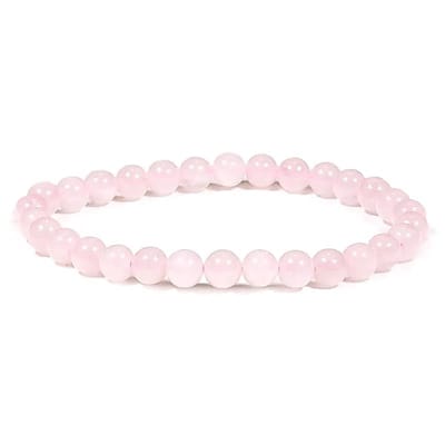 Armband - Rozenkwarts - Rond - (Zelf)Liefde) - Sierraad - Roze - Cadeau - Gift - Spiritueel