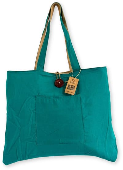 Ancient Wisdom - Tas - Omkeerbare grote tas jute katoen multicolor one size - schoudertas - handtas - boodschappentas - tote bag - milieuvriendelijk - herbruikbaar - duurzaam