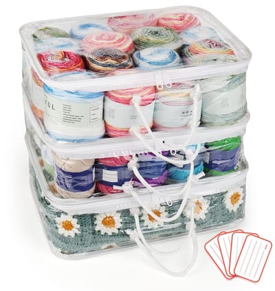 Dailygoods- Garenopbergorganizer - 3-delige set - Waterdichte Opbergtas - Draagbare Organizer - Ruimtebesparend - Afmetingen 40 x 30 x 15 cm