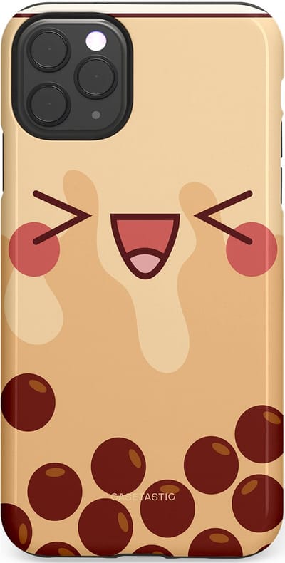 Casetastic Hoesje Geschikt voor Apple iPhone 11 Pro Max - Stijlvolle Beschermende Duo-layer Case - Smeltende caramel bolletjes