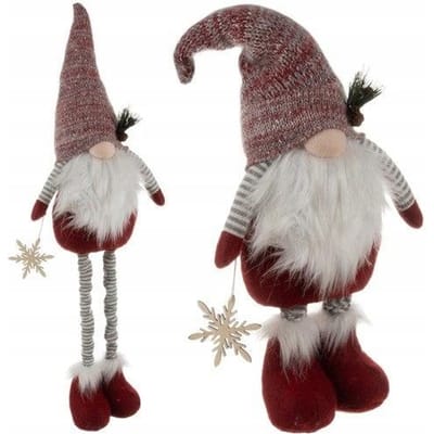 Ruhhy Telescopische Kerstgnome 82cm - Flexibele en Feestelijke Decoratie