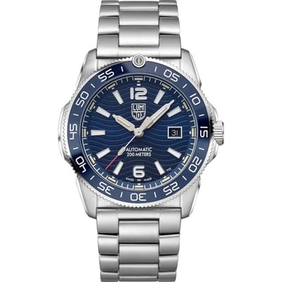 Montre Homme Luminox Pacific Diver Acier Inoxydable Cadran Bleu Automatique XS.3104 200M bleu