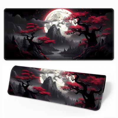 Gamingmuismat - 800x300 mm - Antislip - Waterdicht - Gestikte randen (Wushan Bright Moon)