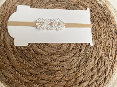 Baby haarband bloem - baby -kinderhaarband - baby haarband - new born haarbandje - kraamcadeau - meisjes haarband - haaraccessoires kinderen