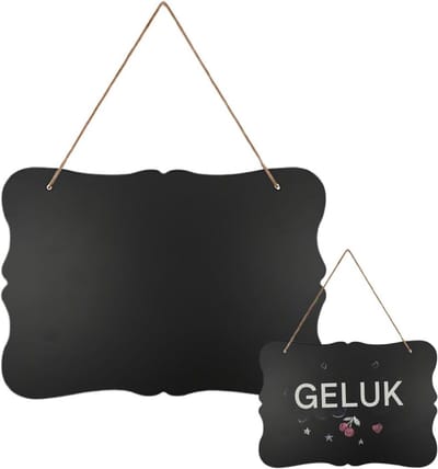 EXCITAT Schoolbord - Berichtbord - Dubbelzijdig schoolbord - Geschikt voor thuis, bruiloften, restaurants, kantoren, keukens