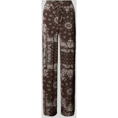 relaxed fit wijdte broek van zuivere viscose model 'KAVI'