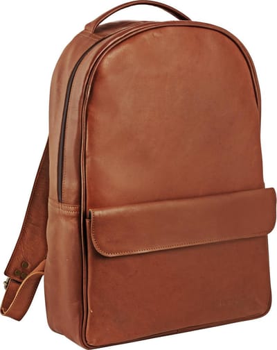 Johnny Fly Leren Rugtas Uptown - bruin - ecologisch