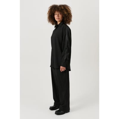 Soulland Damon Shirt Black Maat: XXS/XS | Longsleeves Outlet | Unisex | Zwart
