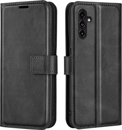 Coverup Hoesje - Geschikt voor Samsung Galaxy A14 Hoesje - Coverup Deluxe Book Case - Zwart
