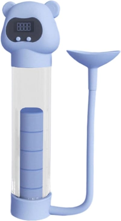 Ademhalingstoestel - Longtrainer fitnessapparaat - Ademspieren versterken - Verstelbare weerstand - 215 cm - Lichtblauw