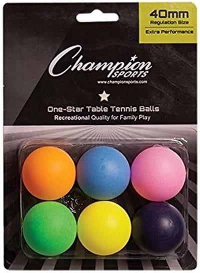 Tafeltennis Ballen - Pingpong Ballen - Recreatief Spelen - Naadloos Ontwerp - 6 Stuks - Multicolor