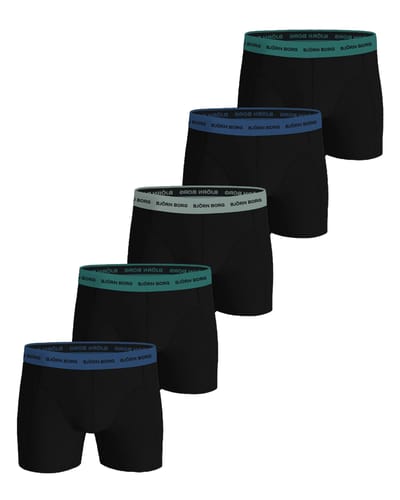 Bjorn Borg Boxers Cotton Stretch 5-Pack Zwart - Maat M - Heren - Boxershorts