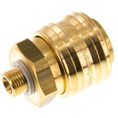 Messing DN 7.2 (Euro) Luchtkoppeling Snelkoppeling G 1/8 inch Buitendraad