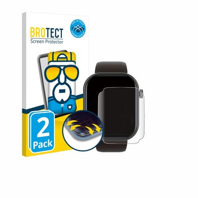 BROTECT - Screenprotector voor Smartwatch IDW15 1.8" - Folie Beschermfolie transparant volledig dekking - 2 Stuks