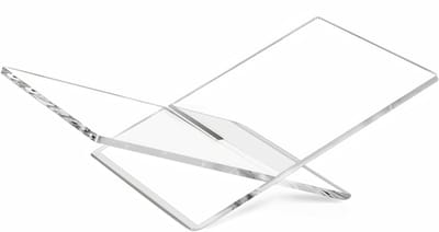 DnA® Boekenstandaard - Boekenhouder - Boekhouder - Boekstandaard - Transparant - 25cm x 40cm x 11cm