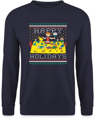 Pippi Langkous En Meneer Nilsson Happy Holidays Sweater Heren