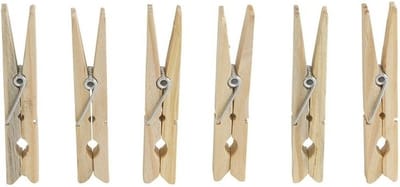 Betra Wasknijpers - 36x st - 7,2 cm - hout - wasspelden - huishoudelijke producten - knijpers