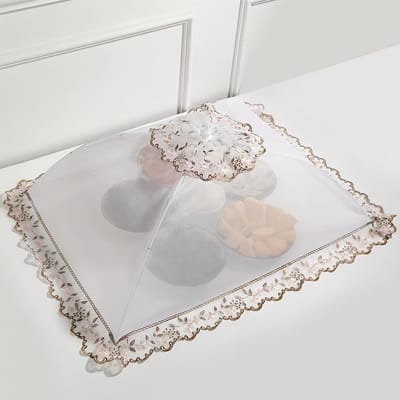 Voedsel Cover - Net Deksel - Buiten Eten - Pop-Up Ontwerp - 70x50cm Groot - Transparant