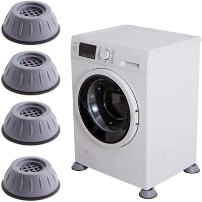 Wasmachine Voeten - Anti-vibratie Pads - Apparaten Stabiliseren - Vochtbestendig - 4 stuks - Grijs