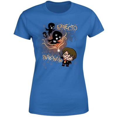Harry Potter Kids Expecto Patronum Women's T-Shirt - Blue - XS