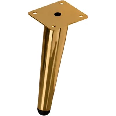 Duraline Tafelpoot Conisch Geborsteld Goud 15cm