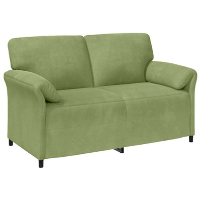 vidaXL - 2-Zits - Sofa - Lichtgroen - 158 - x - 83 - x - 95 - cm - Fluweel