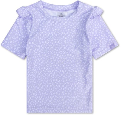 Swim Essentials Zwemshirt Met Korte Mouwen - Lila - Leopard - 62/68