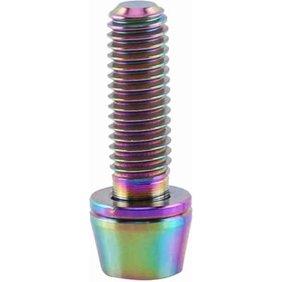 Titanium Legering Fiets Conische Bout Schroef Met Ring Voor Mountainbike(zilver/M6x20) M6x16 veelkleurig