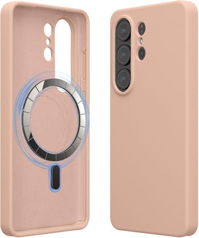 kwmobile telefoonhoesje geschikt voor Samsung Galaxy S26 Ultra - Hoesje met magneet compatibel met MagSafe - Smartphone case in oudroze
