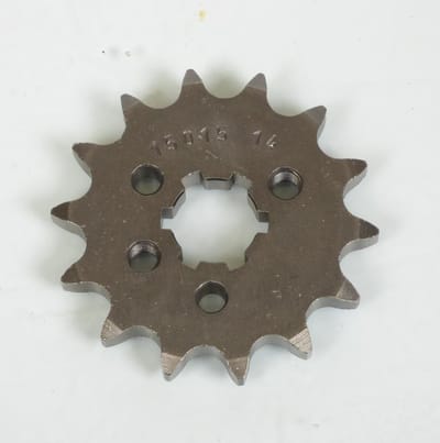 Pignon de sortie de boite Esjot pour Mobylette Kawasaki 125 AR 1982 à 1993 14 dents pas 428 Neuf