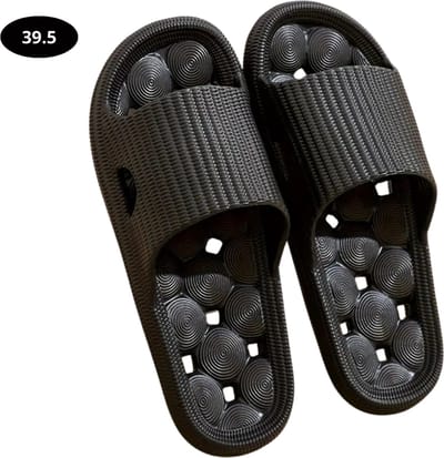 Livano Badslippers Dames & Heren - Comfortabel - Flip Flops - Sauna - Zomer - Zwart - Maat 39.5
