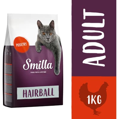 1kg Smilla Hairball met Gevogelte Katten Droogvoer