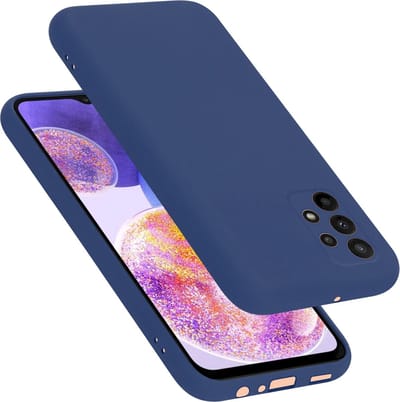 Cadorabo Hoesje geschikt voor Samsung Galaxy A23 4G / 5G in LIQUID BLAUW - Beschermhoes gemaakt van flexibel TPU silicone Case Cover