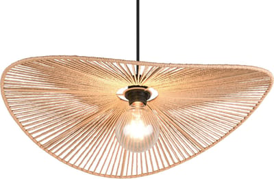 REALITY LAURINE - Hanglamp - Zwart mat - excl. 1x E27 4 W - Plafondbevestiging - In hoogte verstelbaar - Casalum
