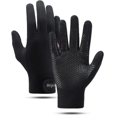 Herfst en Winter Fietsen Volledige Vinger Waterdicht Touchscreen Warme Handschoenen Mannen en Vrouwen Klimhandschoenen M