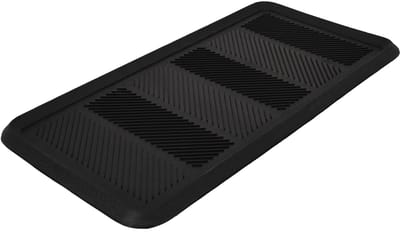 KOTARBAU® Schoenenlekbak, Lekbak Schoenen, Rubber, 80x40 cm, Zwart, Schoenenmat, Onderlegger Schoenen, Schoenendruipbak, Schoenmat, Schoenafdruipbak