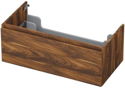 INK - Onderkast 1 Lade Greeploos met Houten Keerlijst - 900x450x350 Mm - Noten