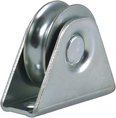 50 mm rond groefwiel in vaste beugel