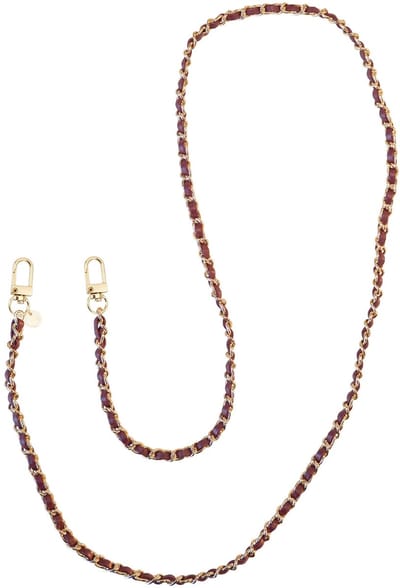 xoxo Wildhearts telefoonkoord - Classic Chain - Burgundy - Lang koord - Geschikt voor iPhone - Geschikt voor Samsung - Universeel - Phone cord - Telefoonketting - Koord voor telefoon - Telefoon hanger schakelketting - Bordeaux rood / Burgundy