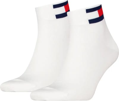 Tommy Hilfiger 2-pack - Quarter Sokken - 38 - Wit