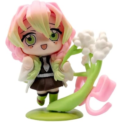 Demon Slayer Kimetsu no Yaiba Q Versie Figuur Blind Box Set 12 Stijlen Anime Karakters Verzamelfiguren Poppen Perfect Cadeau beige